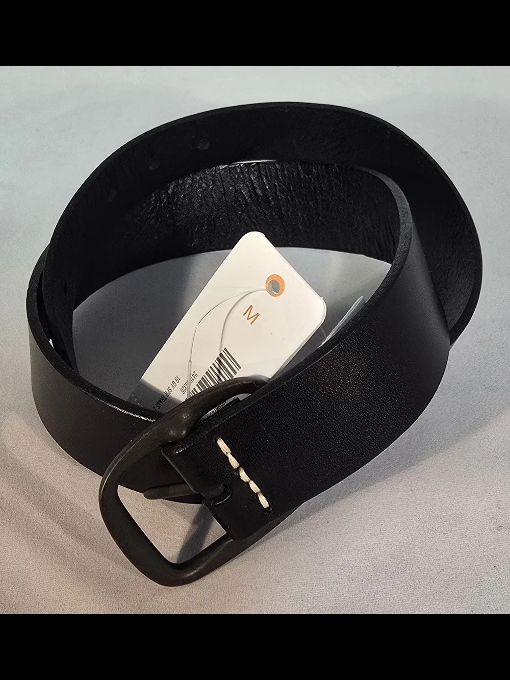 Gymboree Black Leather Kids's Belt with Dark Metal Buckle